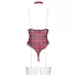 Cottelli - body lingerie xadrez - vermelho
