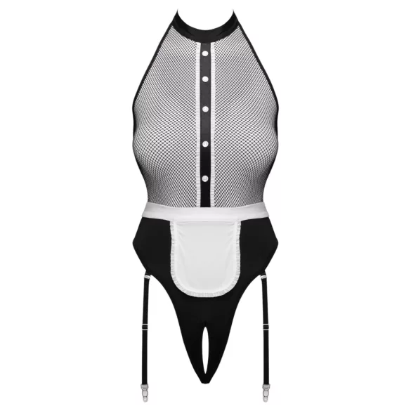 Cottelli - body de empregada com avental (preto) - S - M