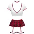 Cottelli - conjunto de fantasia de estudante (vermelho e branco)