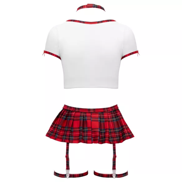 Cottelli - conjunto de fantasia de estudante (vermelho e branco)