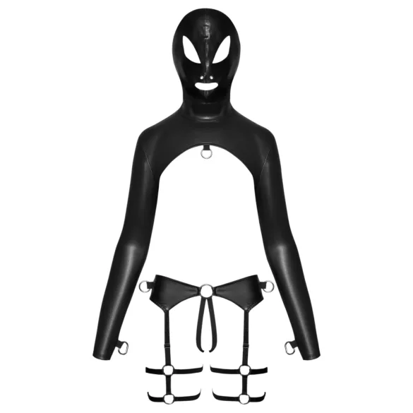 Bad Kitty - conjunto lingerie BDSM - preto