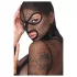 Bad Kitty - Conjunto BDSM lingerie transparente com chicote - preto - M