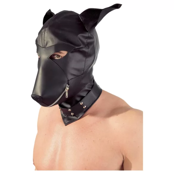 Fetiche - Máscara de cachorro (preta, S-L)