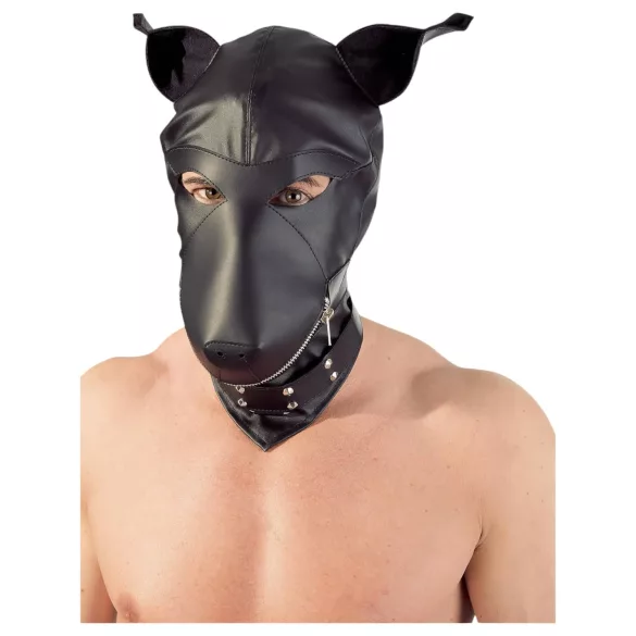 Fetiche - Máscara de cachorro (preta, S-L)