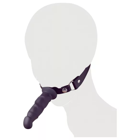Fetish - mordaça com dildo - preto