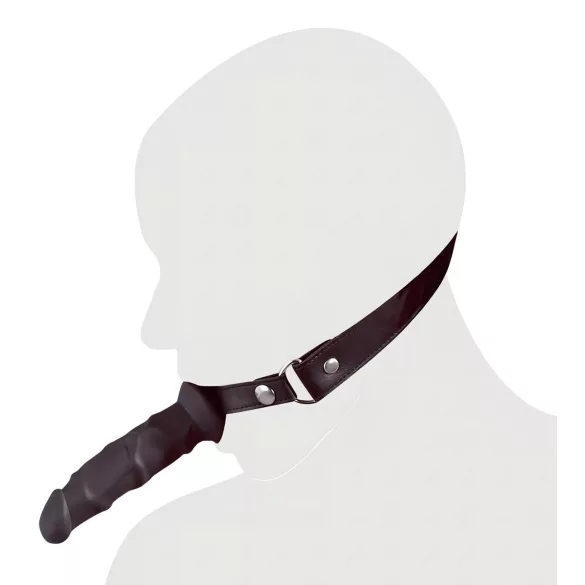 Fetish - mordaça com dildo - preto