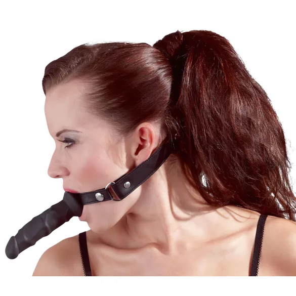 Fetish - mordaça com dildo - preto