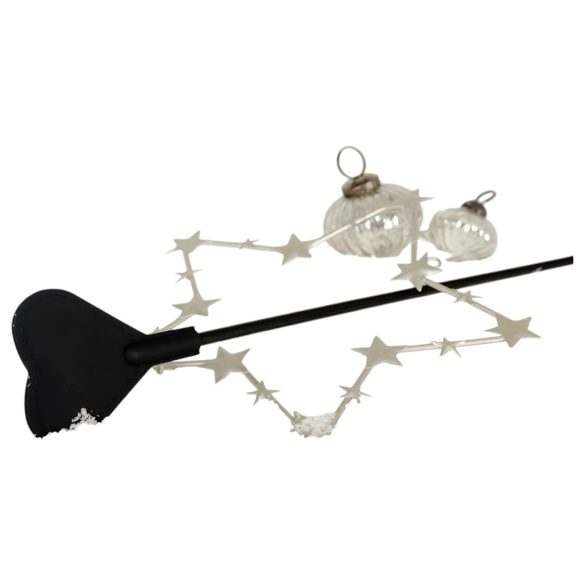 Coração - varinha vibratória silicone - preto