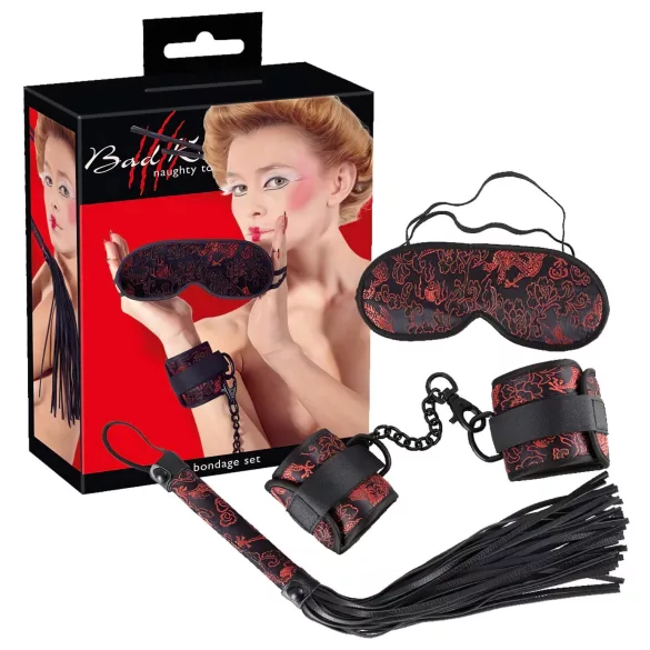 Bad Kitty - kit fetiche asiático - vermelho e preto