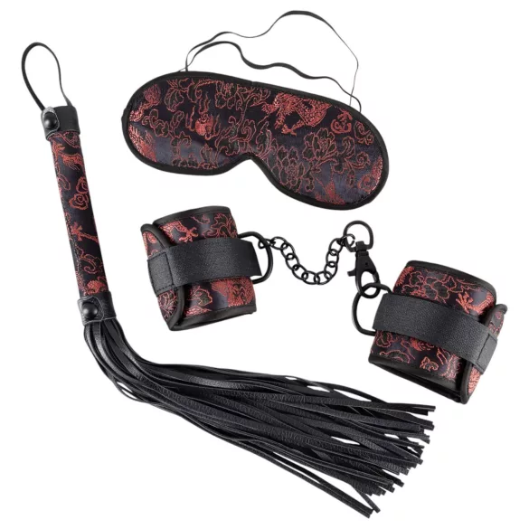 Bad Kitty - kit fetiche asiático - vermelho e preto