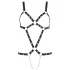 Bad Kitty - body com tiras e tachas - preto (S-L)