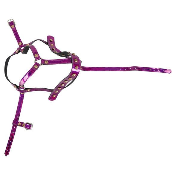 Bad Kitty - arnês de cabeça com strass (rosa)