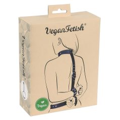   Vegan Fetish - algemas de pulso para trás - couro sintético preto