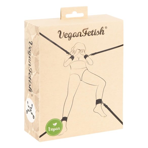 Vegan Fetish - kit bondage para cama - preto