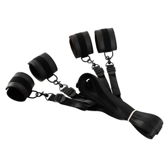 Vegan Fetish - kit bondage para cama - preto
