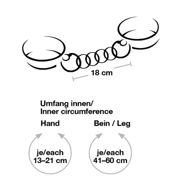 Bad Kitty - conjunto de algemas para coxas e pulsos - vermelho