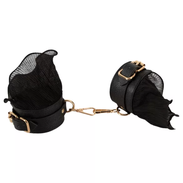 Bad Kitty - conjunto de amarras com folhos (4 peças) - preto
