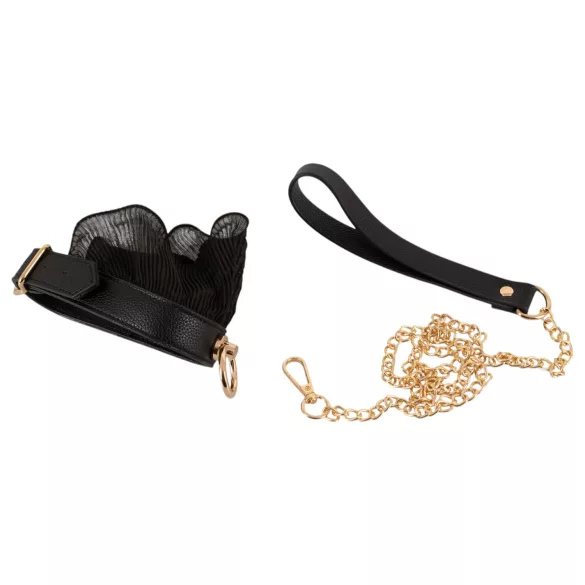 Bad Kitty - conjunto de amarras com folhos (4 peças) - preto