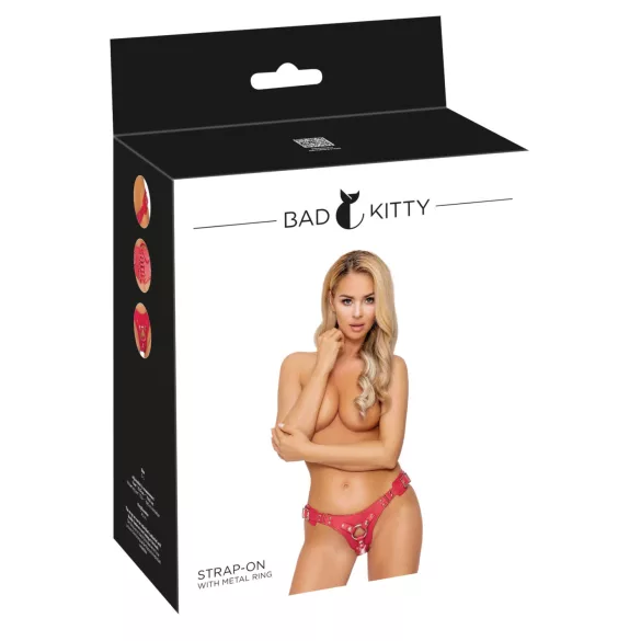 Bad Kitty - arnês para dildos (vermelho)