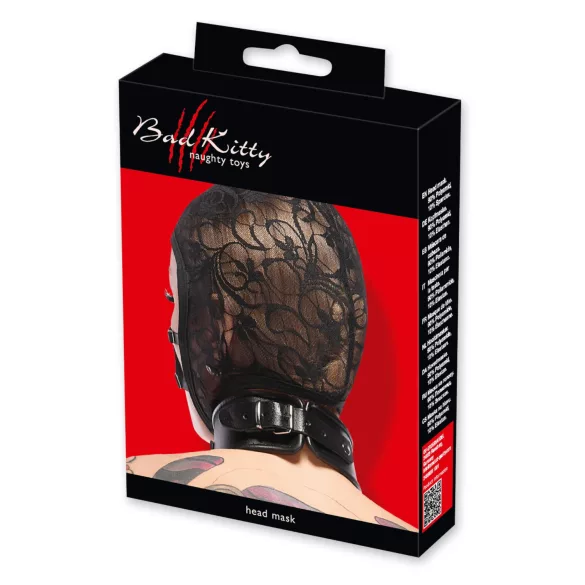 Bad Kitty - Máscara de Renda com Alças (preta)