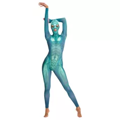   Beasty Suits Reptiloid Roleplay - fantasia de réptil com máscara (verde)