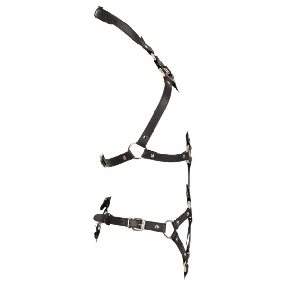 Bad Kitty - body com alças e sutiã aberto (preto) - S-L