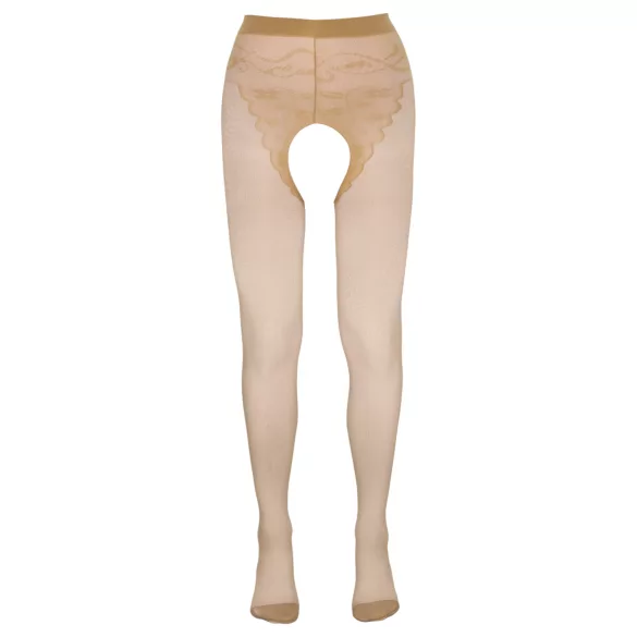 Cottelli - meia-calça sensual listrada - cor natural - 2