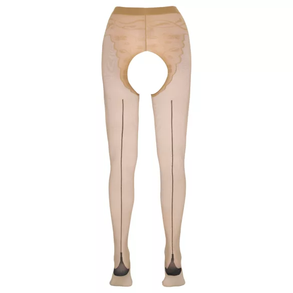 Cottelli - meia-calça sensual listrada - cor natural - 2