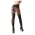 Cottelli - meia-calça estampada aberta (preta) - 2/S