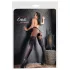 Cottelli - meia-calça estampada aberta (preta) - 4/L