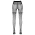 Cottelli - meia-calça aberta feminina - padrão exclusivo - preta - 5