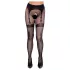 Cottelli Legwear - meia 7/8 aberta - preta (S-L)