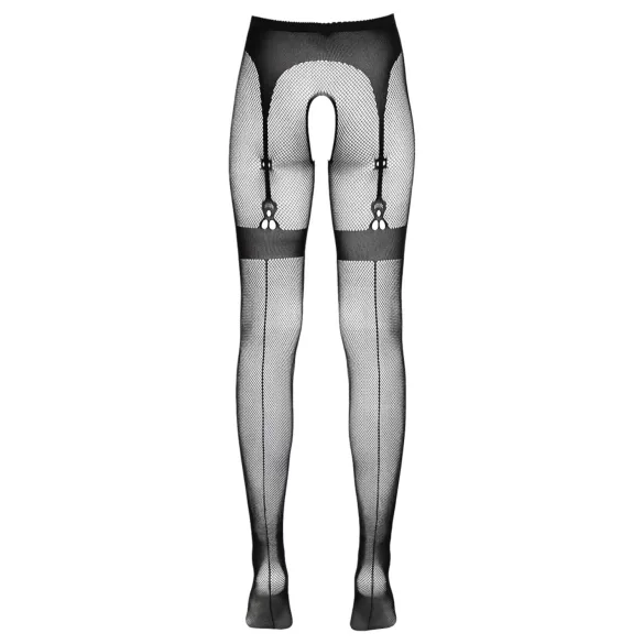 Cottelli Legwear - meia 7/8 aberta - preta (S-L)