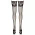 Cottelli - meia 7/8 rendada floral - preto - 4