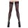 Cottelli Legwear - meia 7/8 com estampa de leopardo - preta