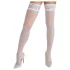 Cottelli - meia 7/8 rendada floral - branca - 3/M-L