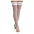 Cottelli - meia 7/8 rendada floral - branca - 3/M-L