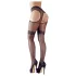 Cottelli - meia-calça sexy rendada ondulada - preto - XL