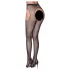 Cottelli Legwear - meia-calça aberta brilhante - preta (S-L)