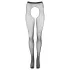 Cottelli Legwear - meia-calça aberta brilhante - preta (S-L)