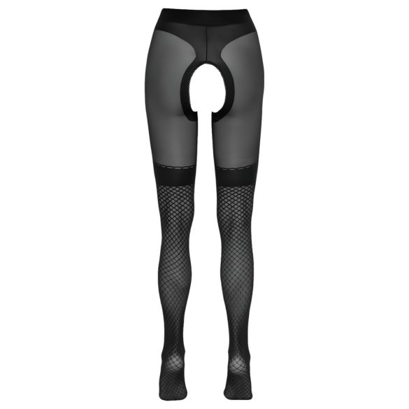 Cottelli - Meias abertas com rede (preto) - 4