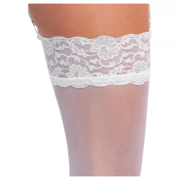 Cottelli - meia-calça sensual - toque sedoso - branco - L