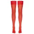 Cottelli - meia 7/8 feminina - toque sedoso - vermelho - L