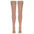 Cottelli - meia 7/8 feminina - toque sedoso - cor natural - L
