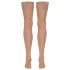 Cottelli - meia 7/8 feminina - toque sedoso - cor natural - L
