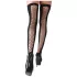 Cottelli - meia‑calça arrastão autossustentável acima da coxa (preta) - S/M - L/XL
