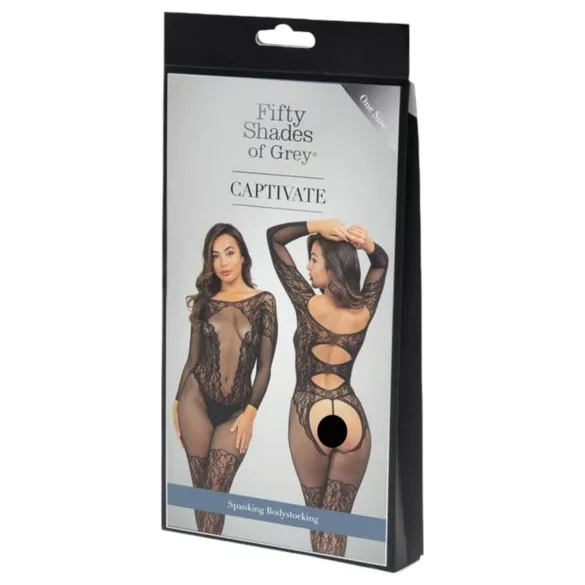 Fifty Shades of Grey - body rendado sexy - preto