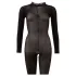 Cottelli - collant transparente com entrepernas abertas (preto) - S/M