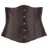 Cottelli Plus Size - espartilho de cetim - preto - 4XL
