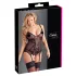 Cottelli - Top feminino com renda e fitas - preto